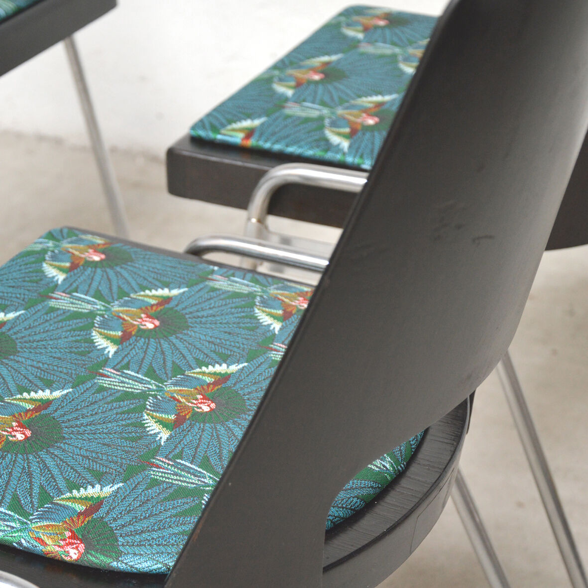 4 Baumann Tropical chairs, 1960