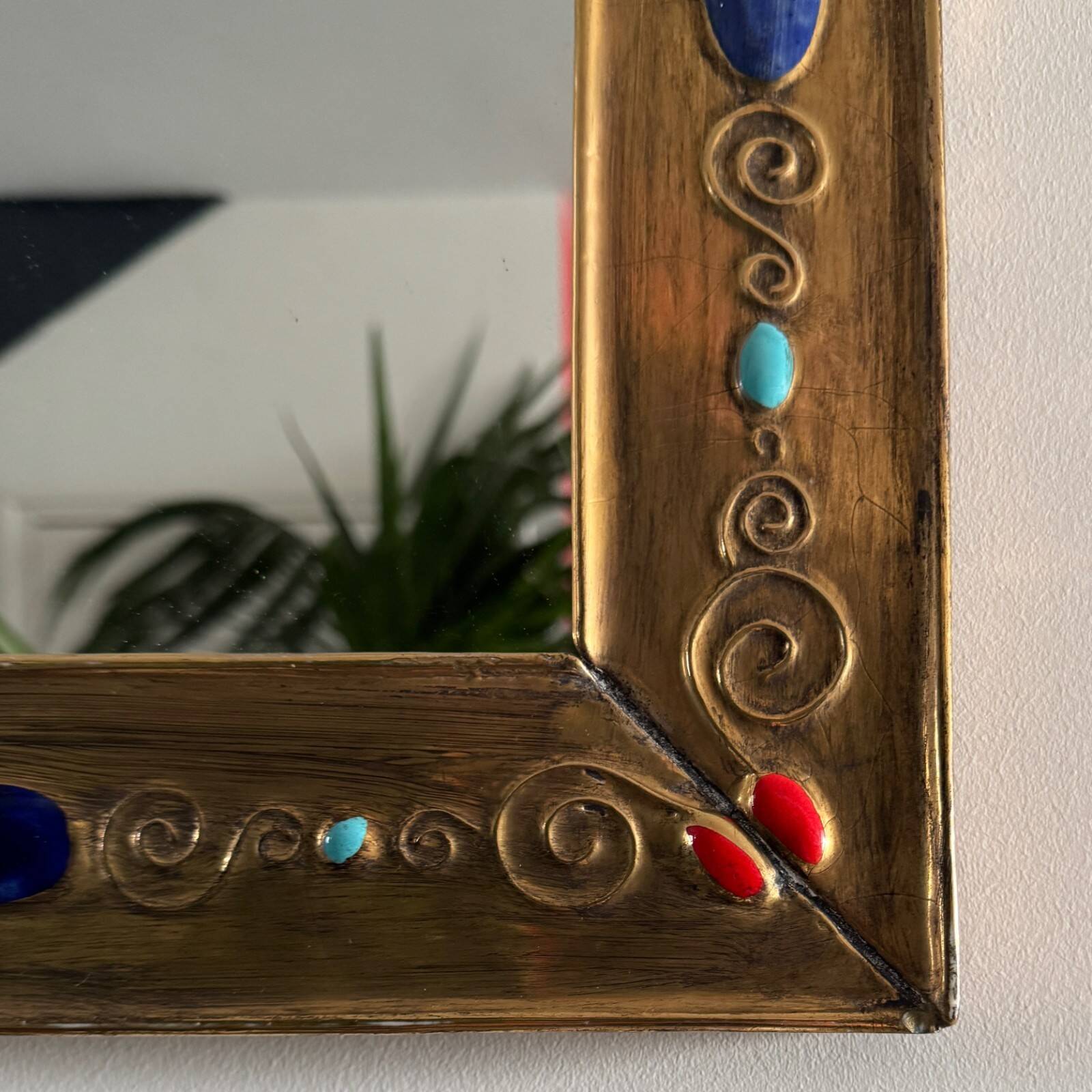 20th century ceramic mirror by François Lembo