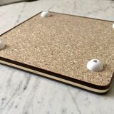 Formica flat bottom and golden border 70s