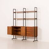 Italian vintage free standing wall unit or room divider by IMB , 1970s