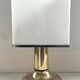 Italian metal table lamp with perspex lampshade, 1970s