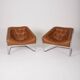 Fauteuil en cuir "Boxer" Kwok Hoi Chan pour Steiner, 1970s