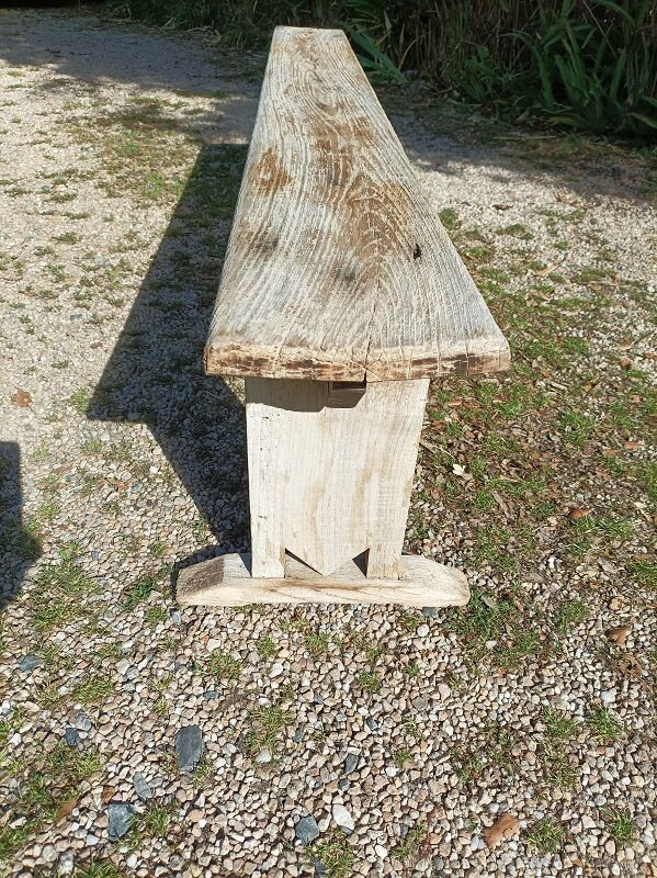 Solid wood farm bench patinated dp 08233210