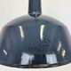 Industrial dark blue enamel pendant lamp from emax, 1960s