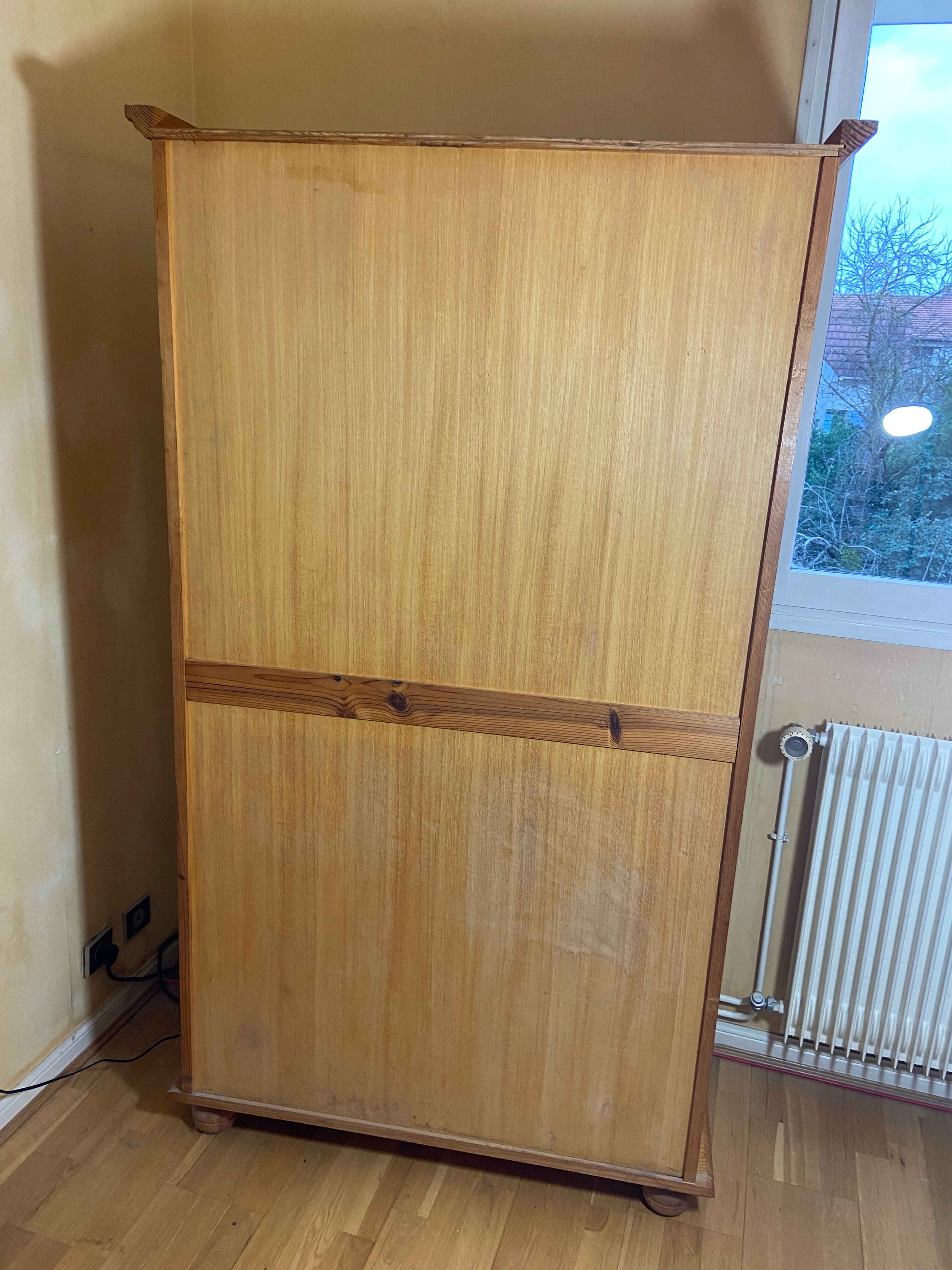 Bookcase solid pine shelf 1980