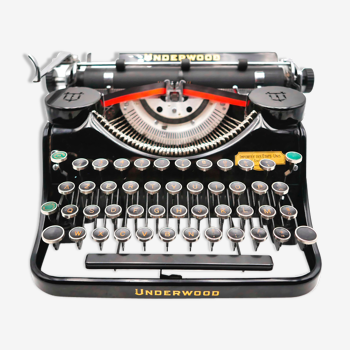 Machine à écrire underwood Champion révisée ruban neuf noir