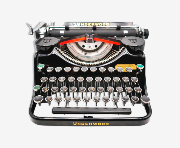 Machine à écrire underwood Champion révisée ruban neuf noir