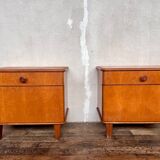 Bedside table end of vintage sofa