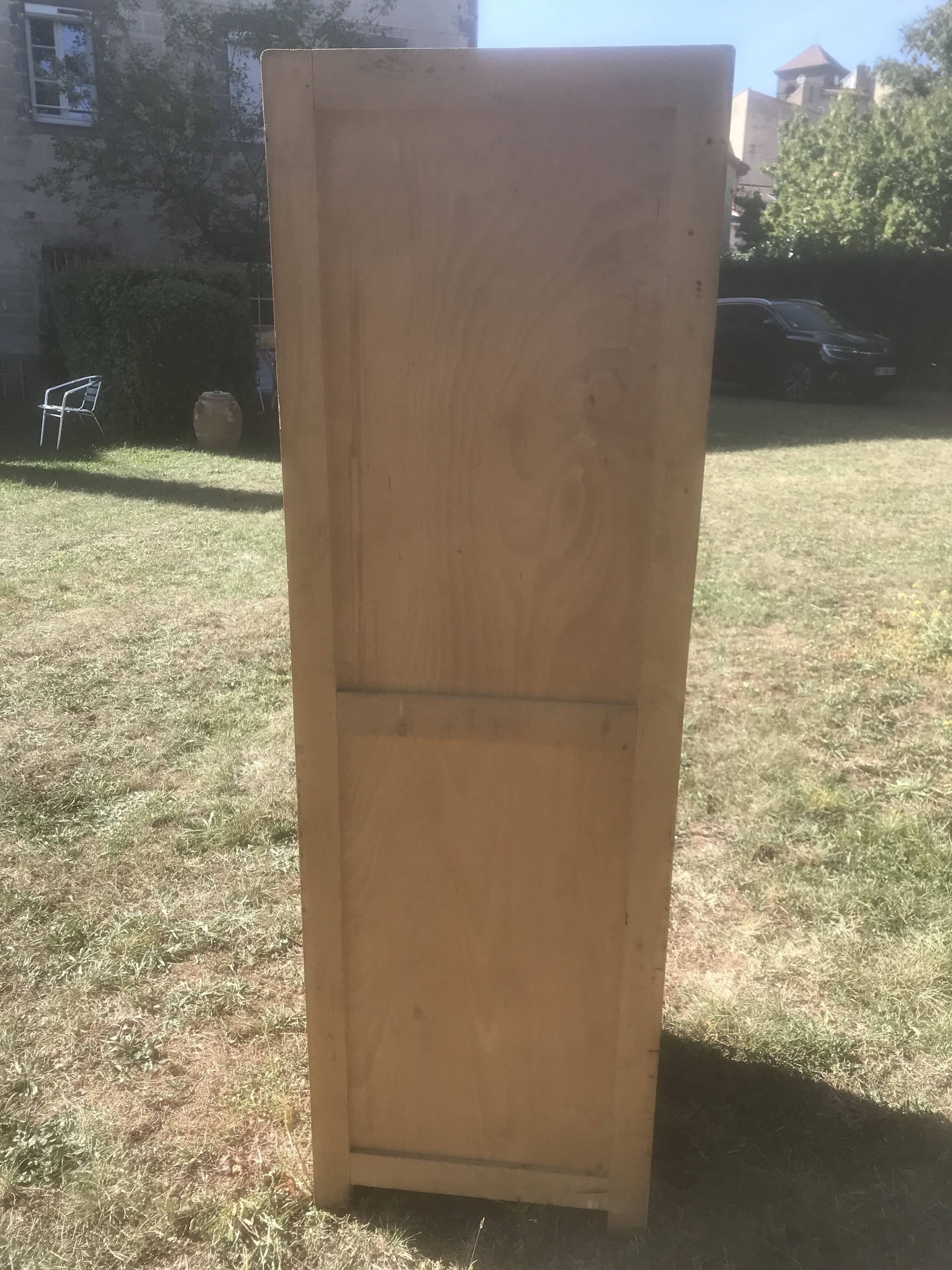 Vintage 1960s wooden school locker