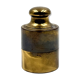 Brass weight shaped table lighter, Mauro Manetti Italy 1970