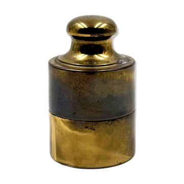 Brass weight shaped table lighter, Mauro Manetti Italy 1970