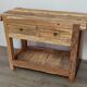 Small wooden console