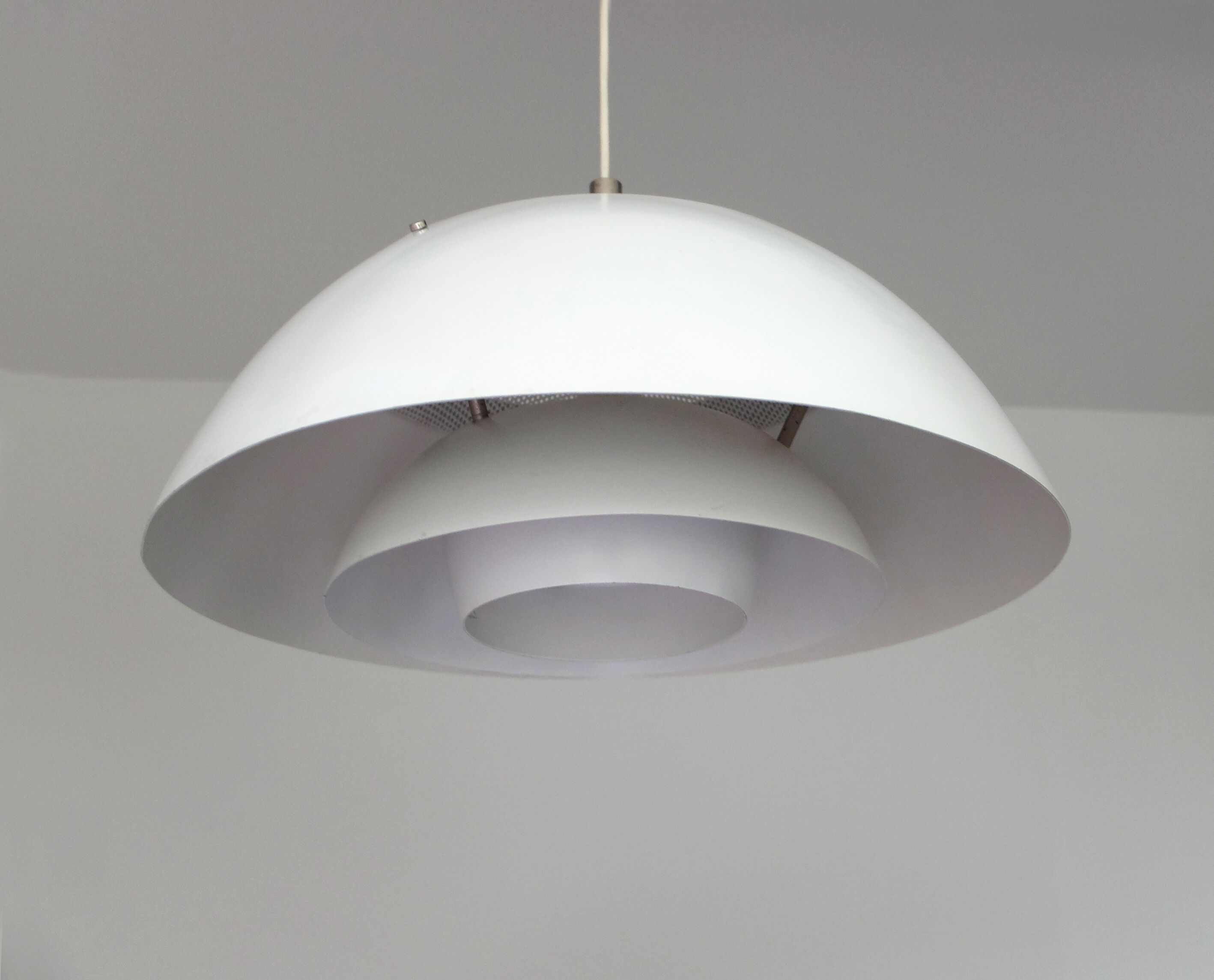 Scandinavian hanging lamp XL, white, Nordisk Solar, Denmark