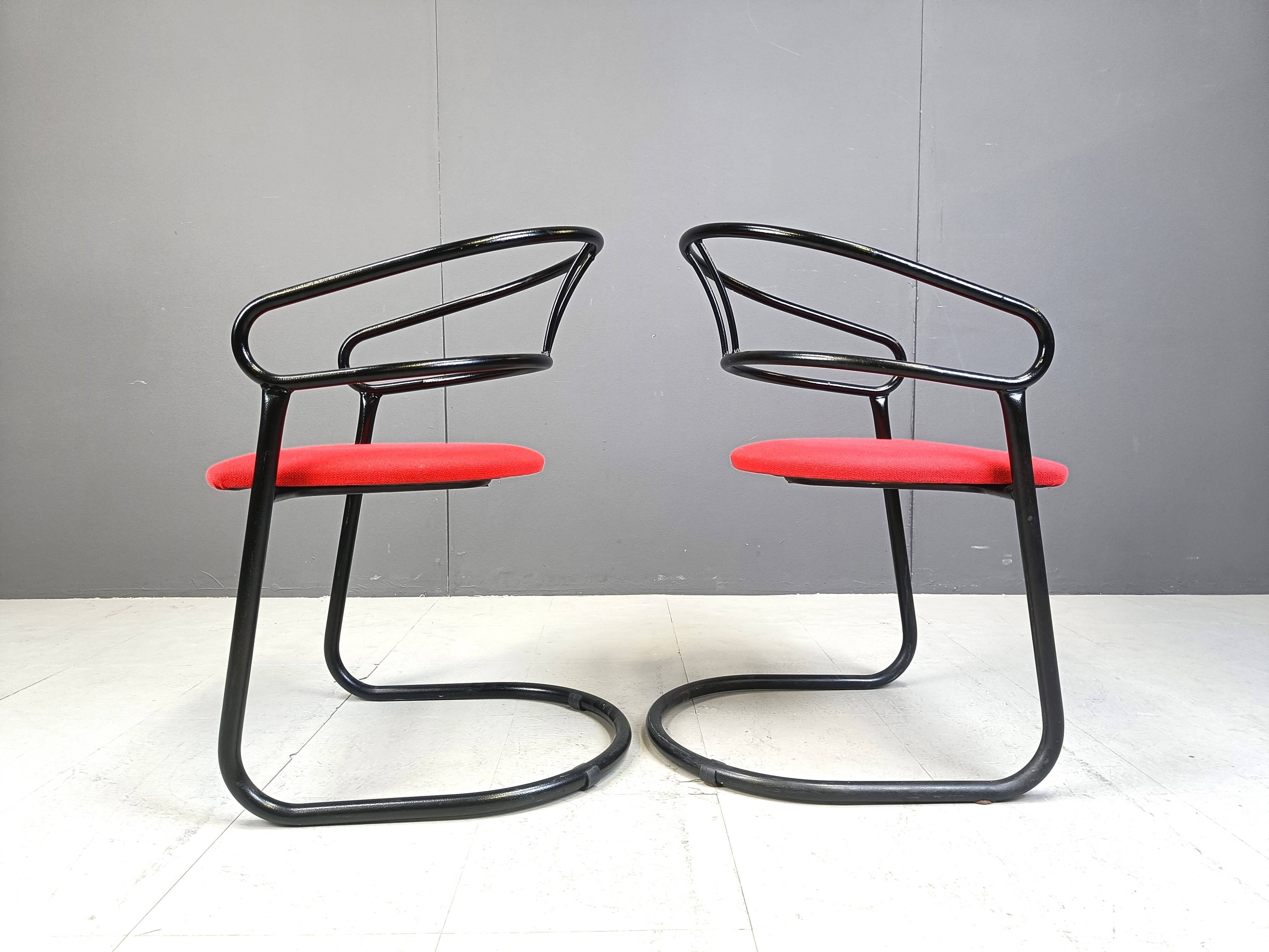 Post modern dining chairs, 1980s