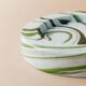 Vert Murano glass swirl bowl by Sergio Asti for Venini, Italian 1970s