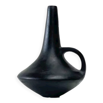 Vase en terre cuite noire XL