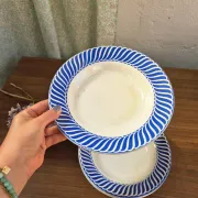 Vintage Digoin deep plates