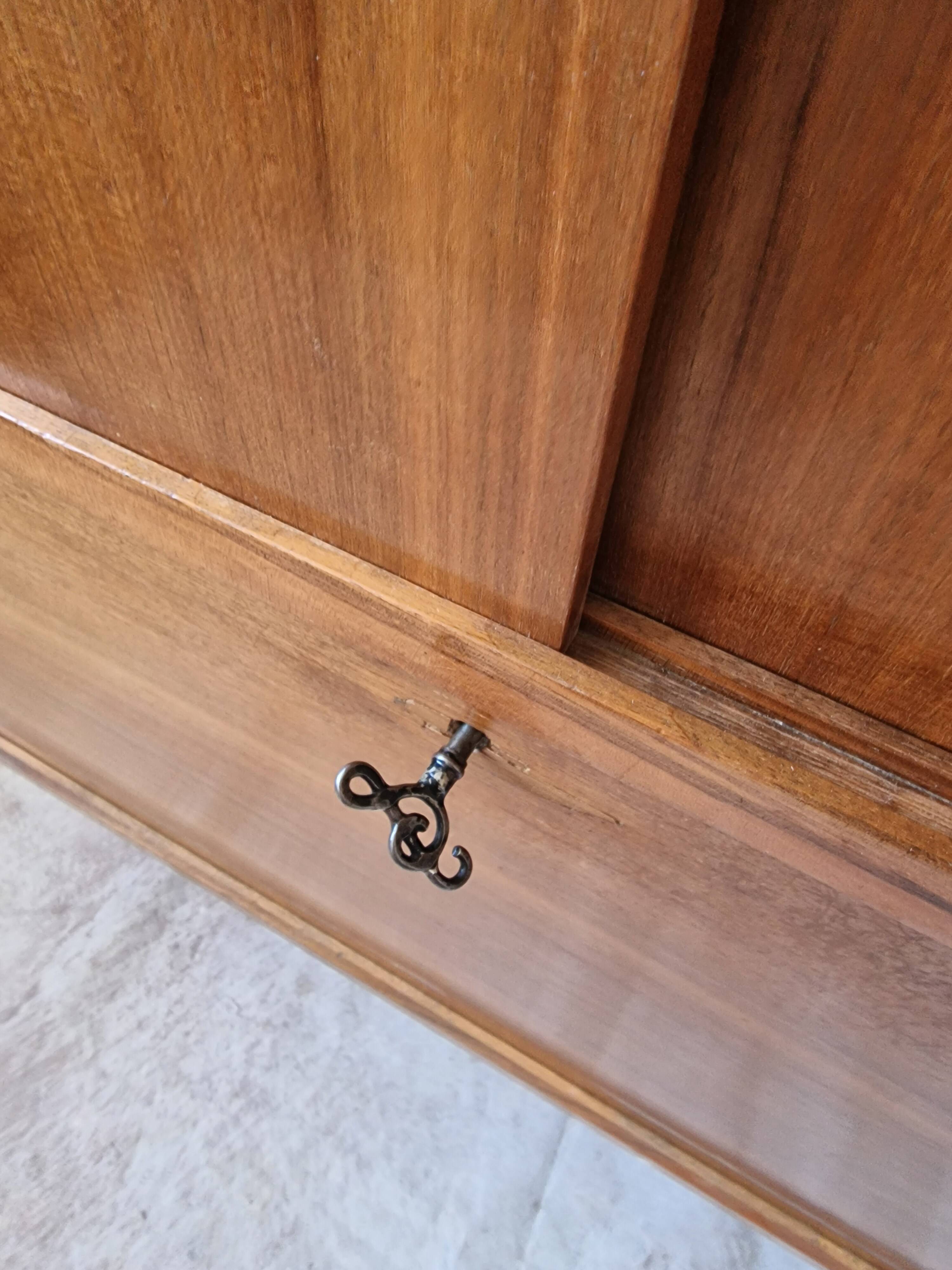 Buffet haut / meuble de bureau en teck
