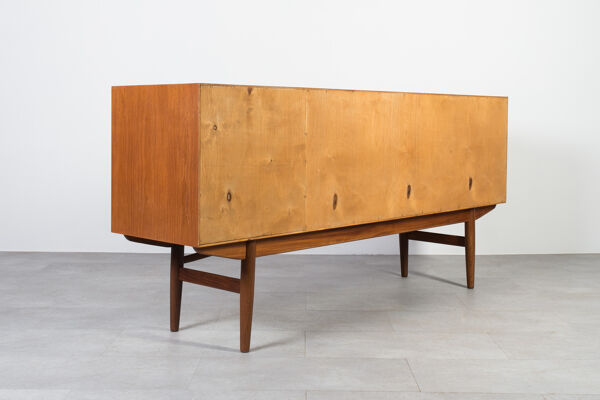 Midcentury Teak Sideboard, Norway, 1960s, Gustav Bahus Style, Fully Restore