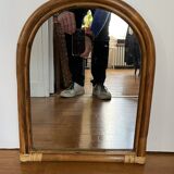 Rattan mirror