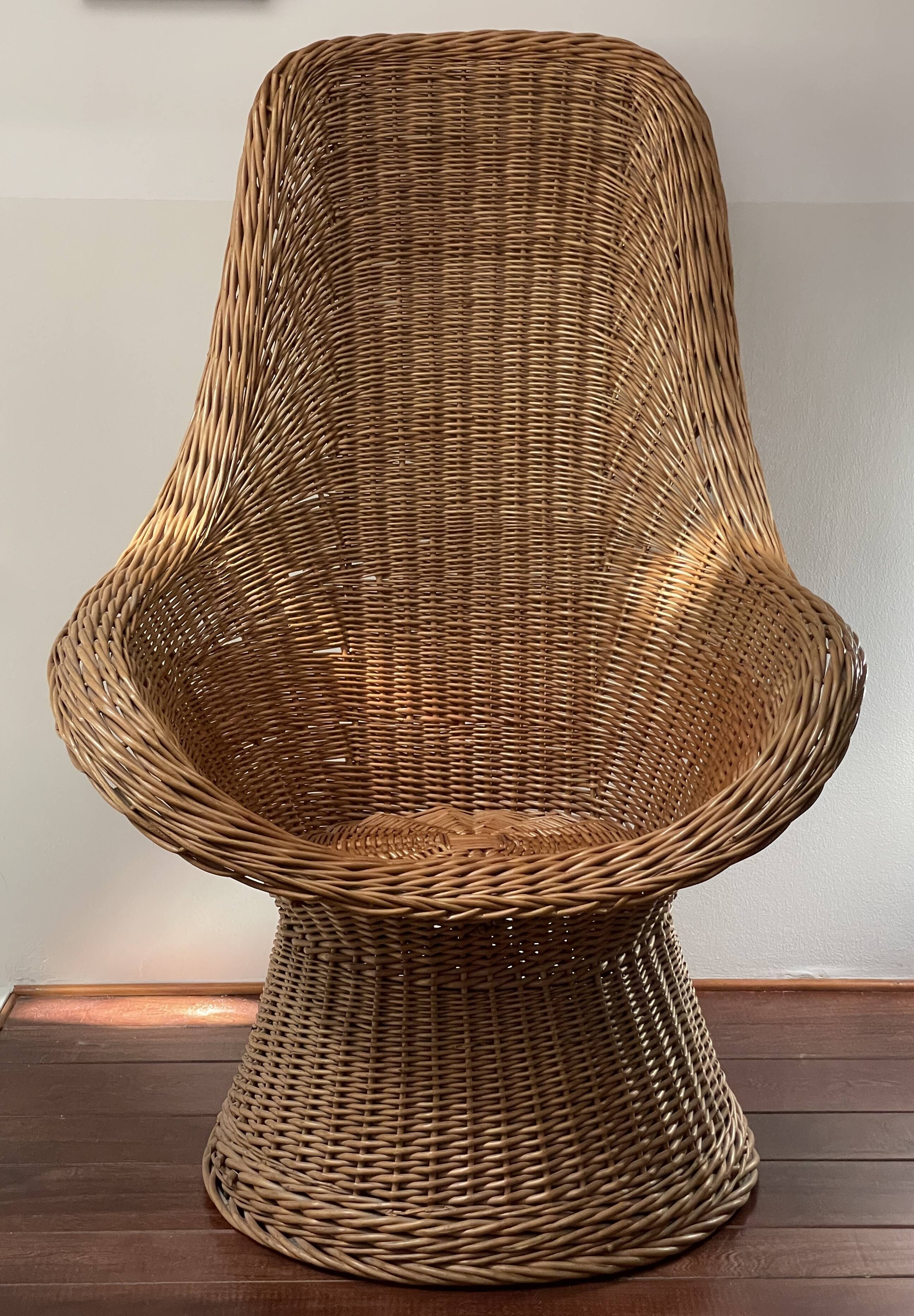 High back armchair from the 1960s and 70s