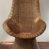 High back armchair from the 1960s and 70s