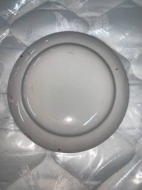 Hand-painted earthenware plate