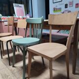 Set of bistro and school chairs