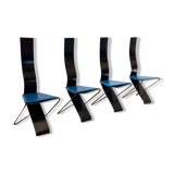 Chaise modèle impronta, lot de 4, années 1980/90