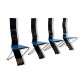 Chaise modèle impronta, lot de 4, années 1980/90