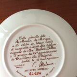 Decorative gold porcelain collection plate with fine gold Traditions of the Perigord