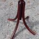 Wooden coat rack 5 vintage hooks