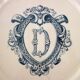 2 plates on foot Terre de fer Vermont & Blanchet circa 1900