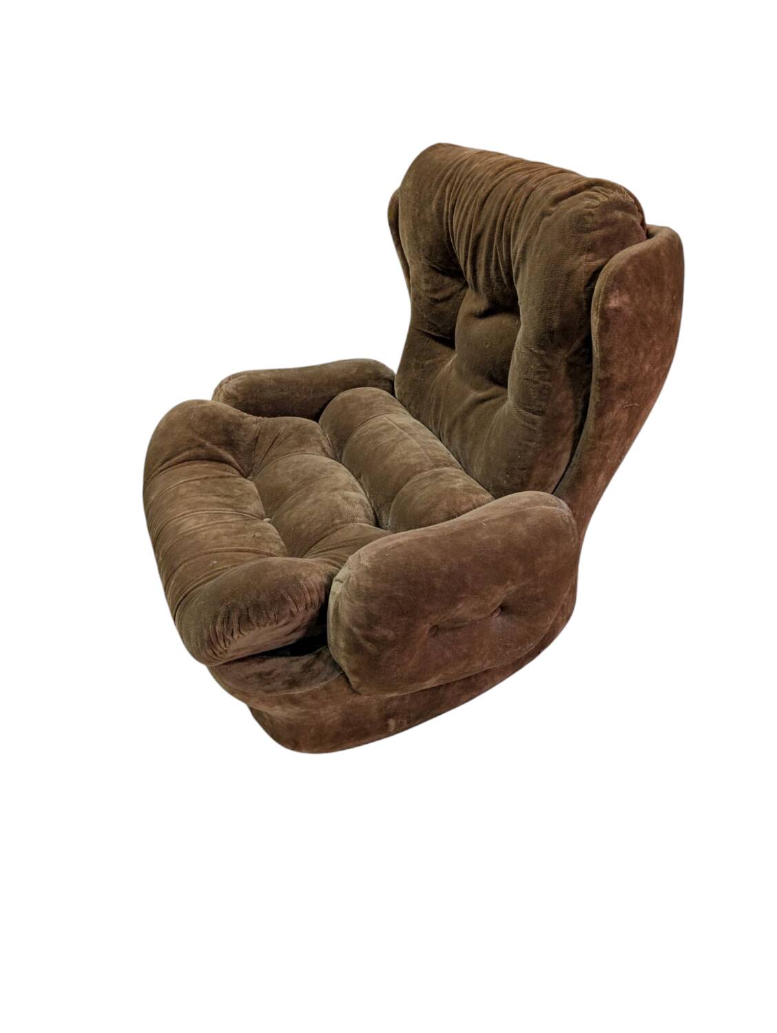 Vintage velvet armchair