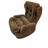 Fauteuil en velours vintage