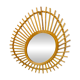 Vintage sun mirror in rattan – 60s/70s