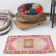 Handmade Wool İn Vintage Door Mat Rug