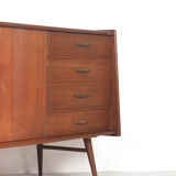 Vintage Dutch design sideboard in teak 1950's