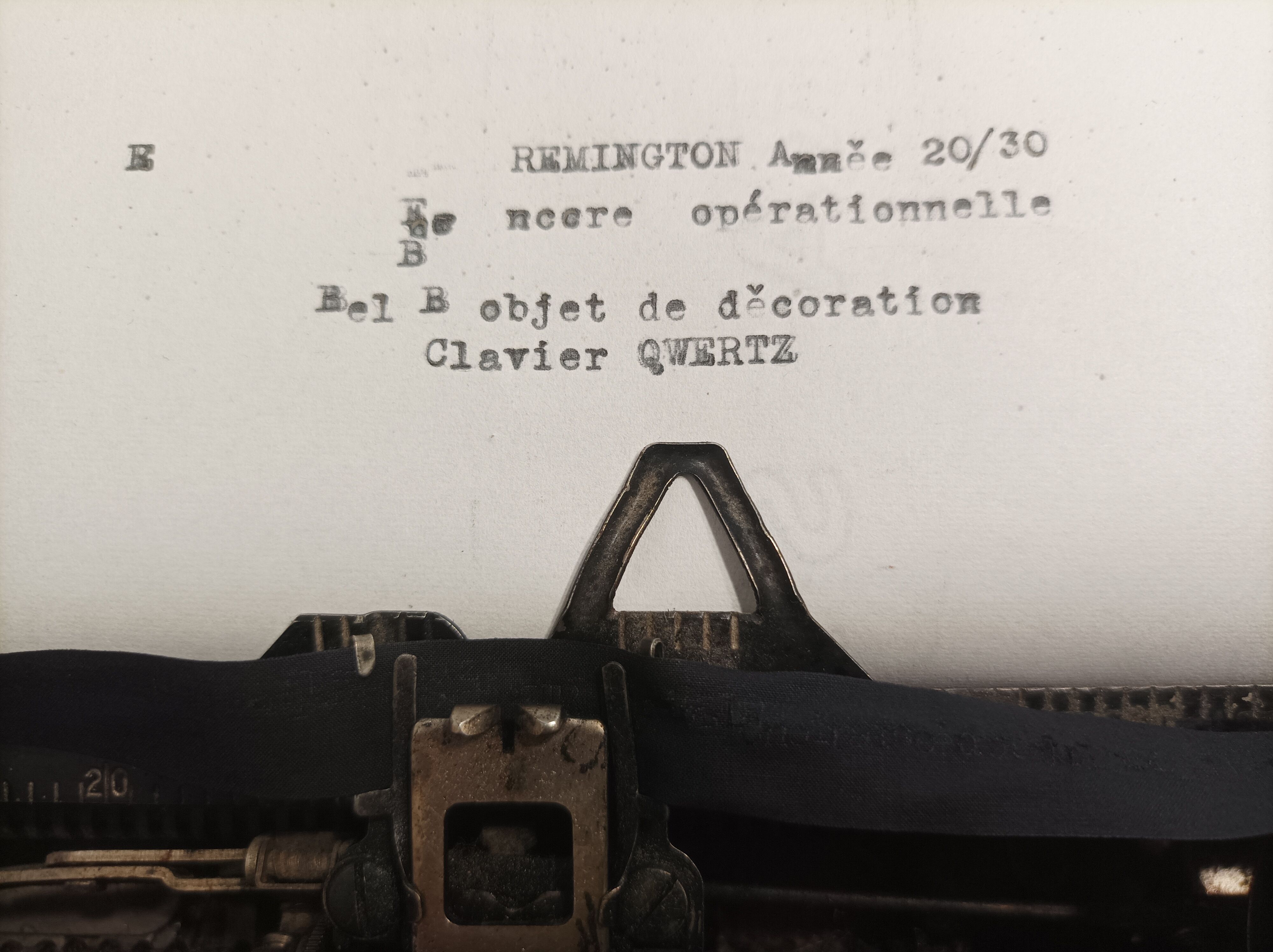 Remington portable collector typewriter 1930 model z