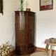 Curved wooden corner unit