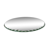 Large round, beveled, 1940-1950, art deco mirror
