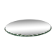 Large round, beveled, 1940-1950, art deco mirror