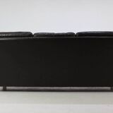 Czech Brown Leather Sofa, 1970s