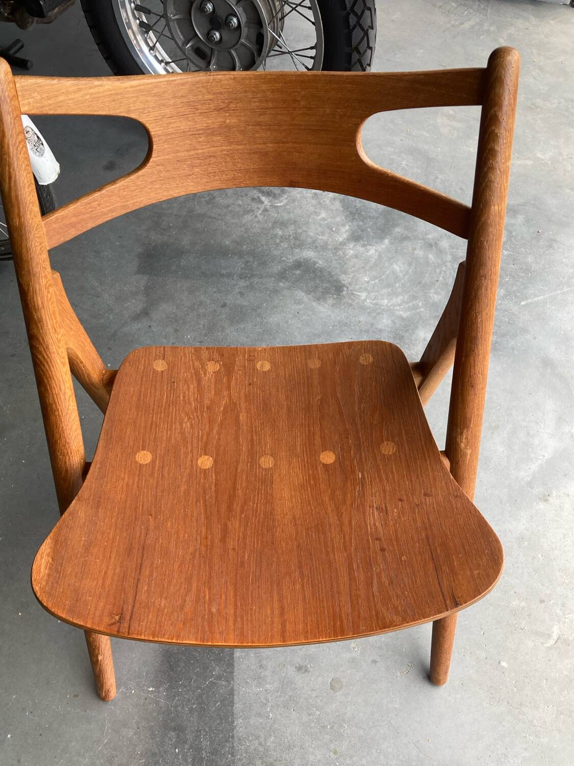 Chaises CH29 Sawbuck par Hans Wegner pour Carl Hansen & Son. Lot de 4