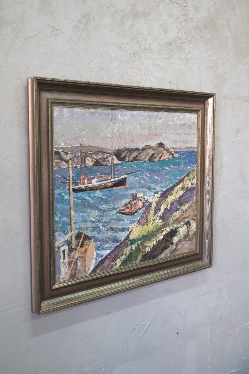 Torsten Torstenson (1901-1974), Swedish Modern Painting, 1950s, Oil on Canvas, Framed