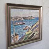 Torsten Torstenson (1901-1974), Swedish Modern Painting, 1950s, Oil on Canvas, Framed