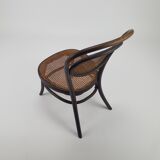 Bentwood and cane nursing chair by J&J Kohn, 1910