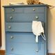 Commode semainier bleue zingueur