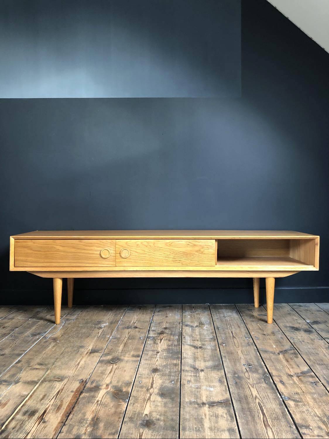 Large TV bench with 2 sliding doors Quilda LA REDOUTE INTERIEURS, television unit