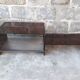 Table basse vintage en plexiglas